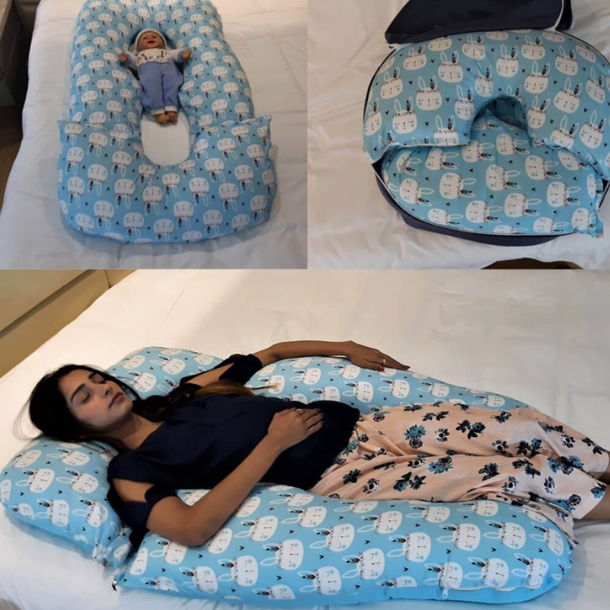 Hoopa 3-in-1 pregnancy pillow uses